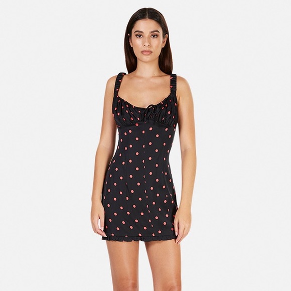 For Love & Lemons Jenny Dot Mini Dress - Picture 1 of 7